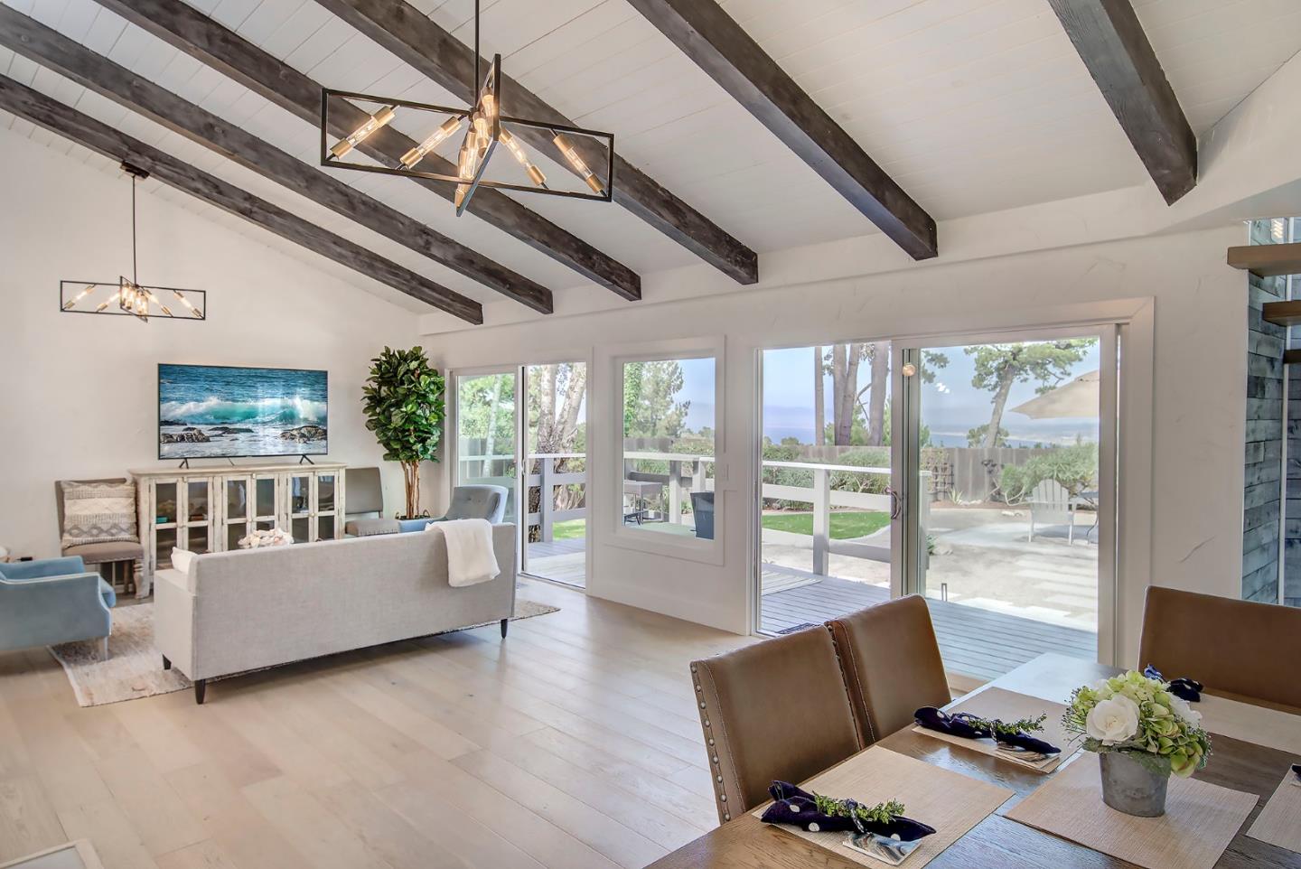 4143 Crest Road Pebble Beach, CA 93953 - Photo 3 of 20 a living room with furniture and floor to ceiling windows