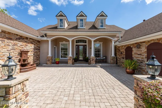 a view of a building with a outdoor space