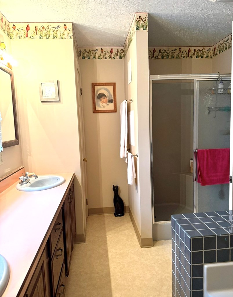 879 Kahle Road Summerville, PA 15864 - Photo 19 of 38 a bathroom with a sink and a mirror