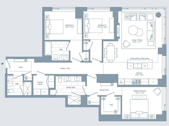 a picture of a floor plan