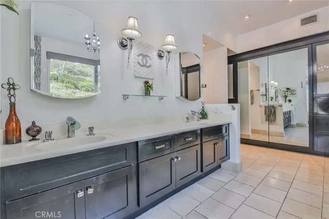 a view of a work place with wooden floor