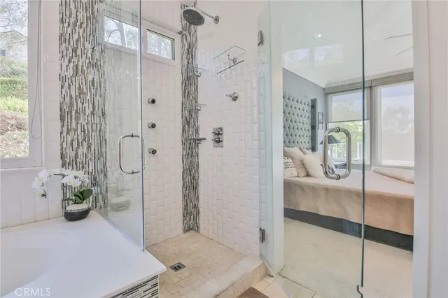 a view of an outdoor space with seating area