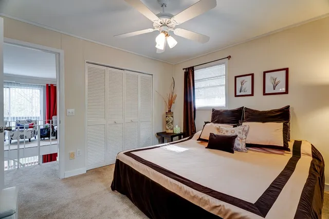 a view of yard with swimming pool