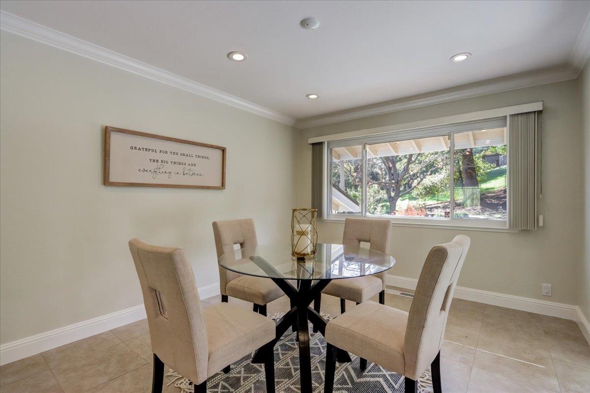 1276 Echo Valley Drive San Jose, CA 95120 - Photo 13 of 54 a view of a dining room with furniture window and outside view