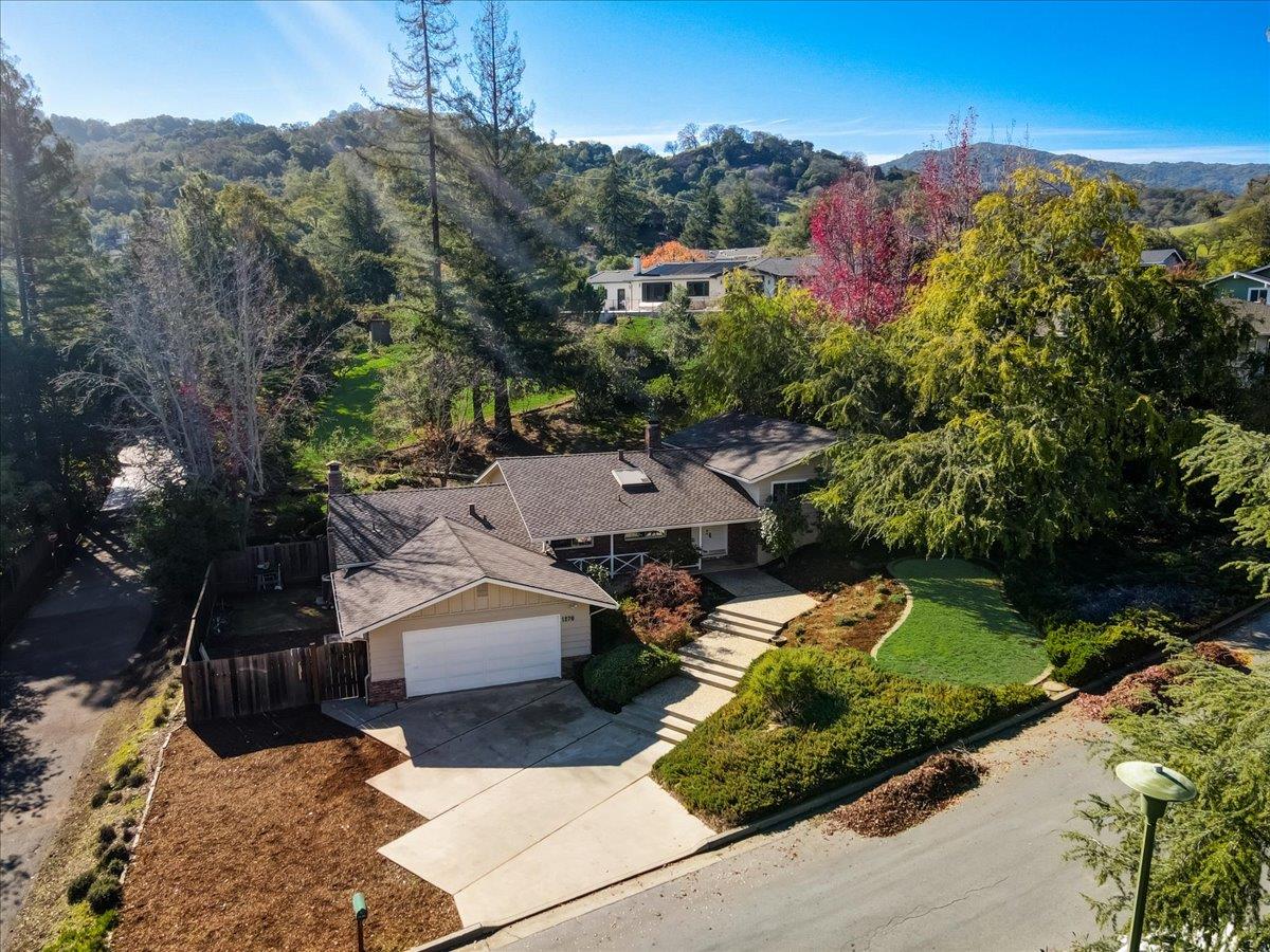 1276 Echo Valley Drive San Jose, CA 95120 - Photo 46 of 54 an aerial view of a house with a garden
