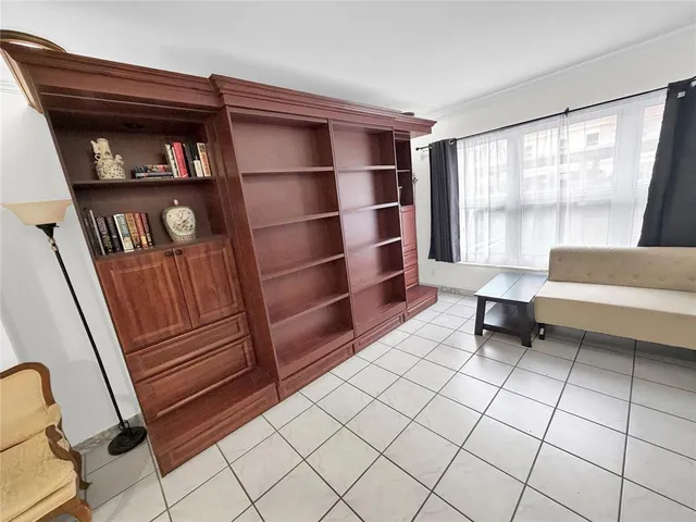 a hallway with windows