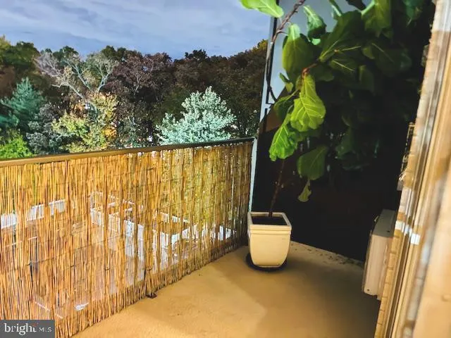 a view of a fountain in the balcony