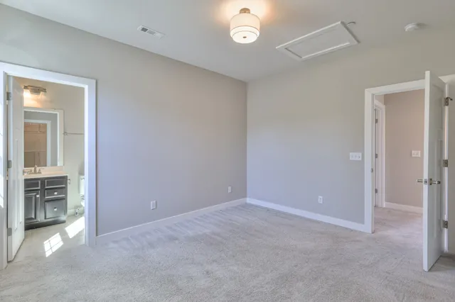 a view of a hallway with a window