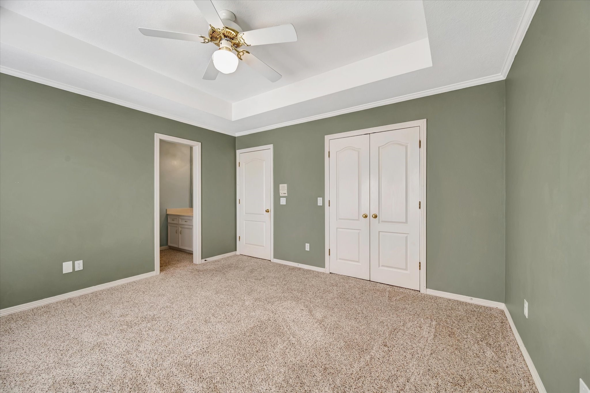 14934 Wilderness Cliff Court Houston, TX 77062 - Photo 44 of 50 wooden floor in an empty room with a chandelier fan