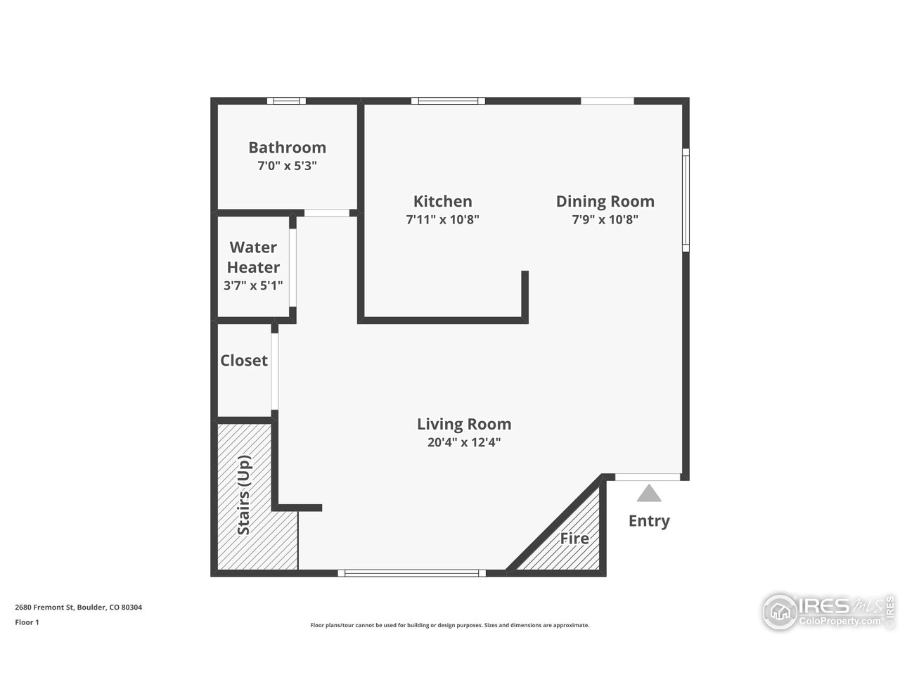 2680 Fremont Street Boulder, CO 80304 - Photo 27 of 28 a picture of a bench in a white building