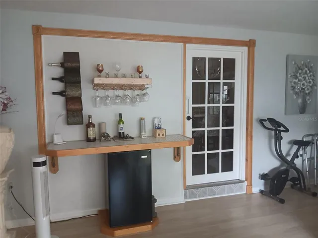 a view of a double sink and a window