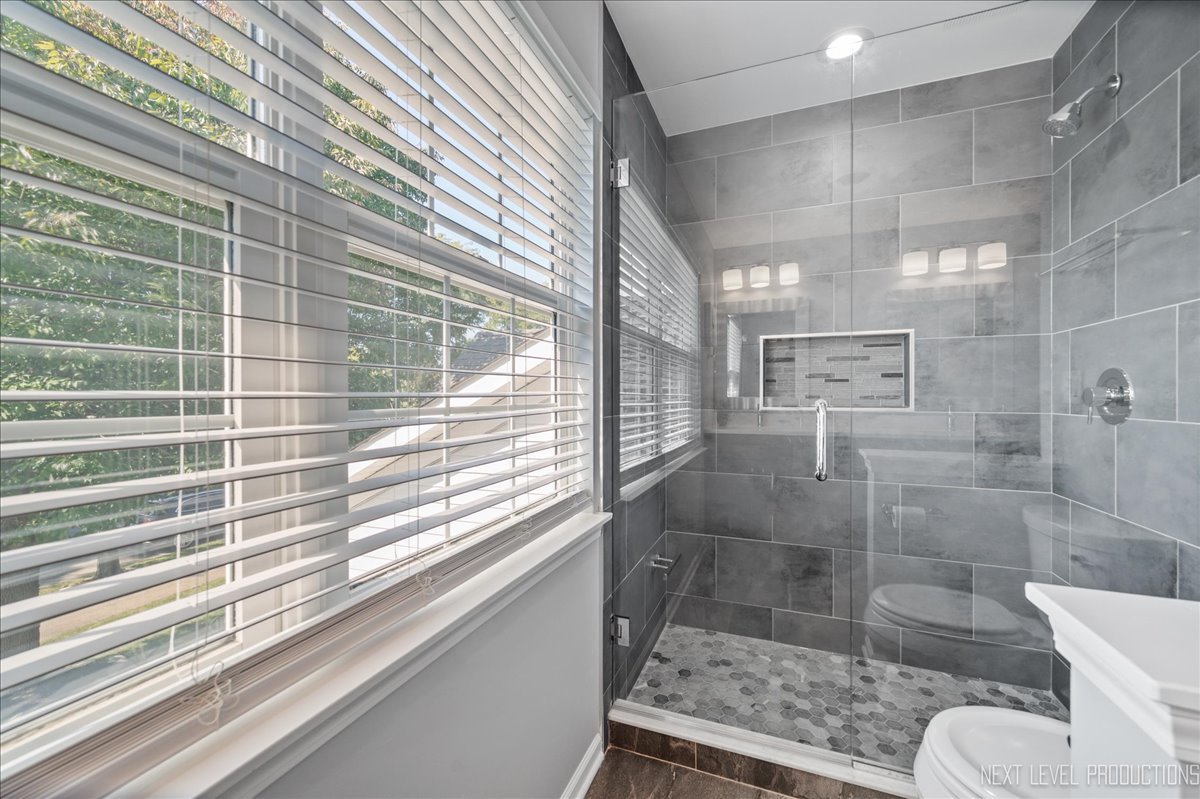 1244 Churchill Road Bartlett, IL 60103 - Photo 18 of 33 a bathroom with a shower and toilet