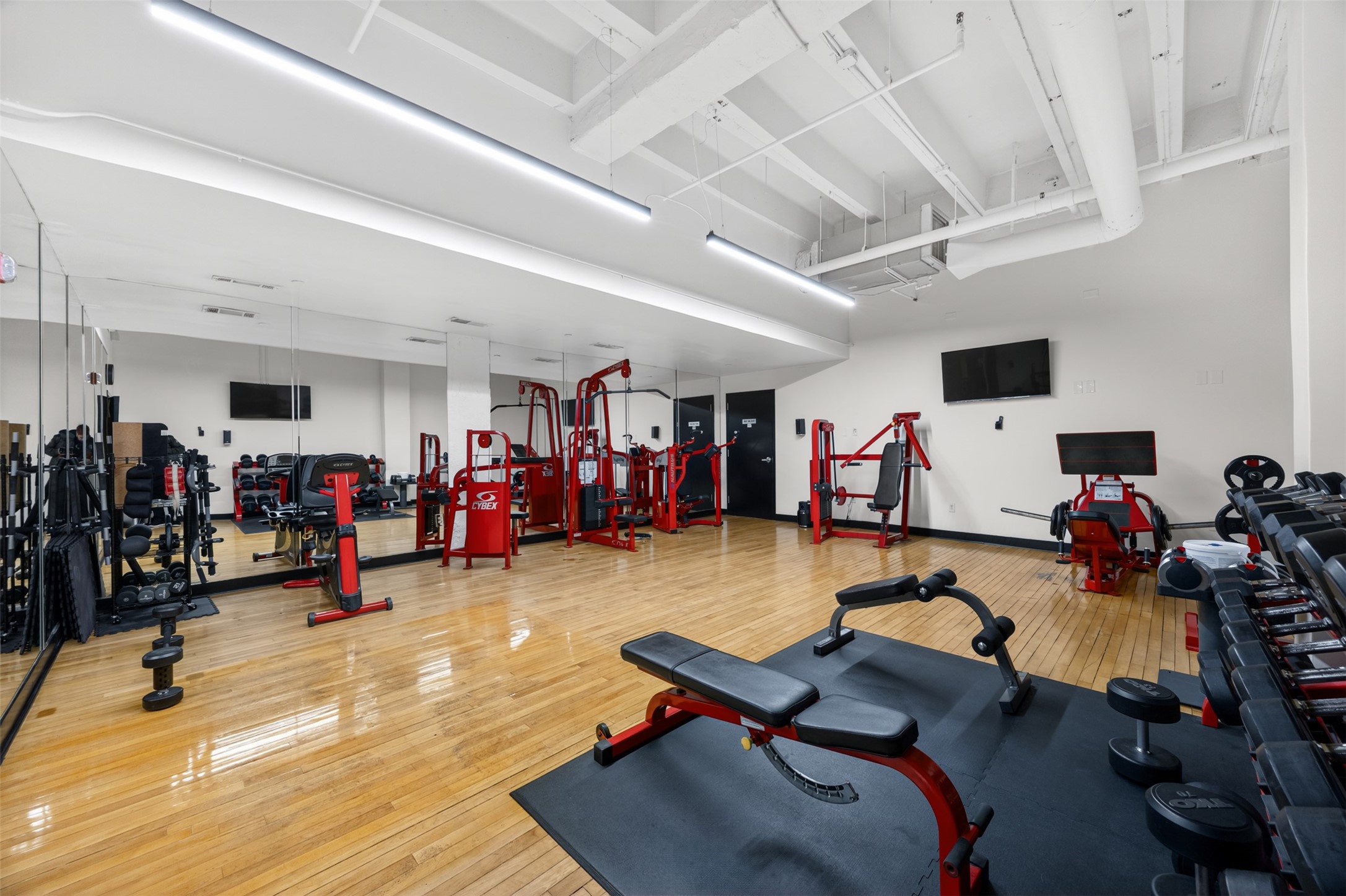 705 Main Street, Unit 513 Houston, TX 77002 - Photo 11 of 22 a view of a room with gym equipment