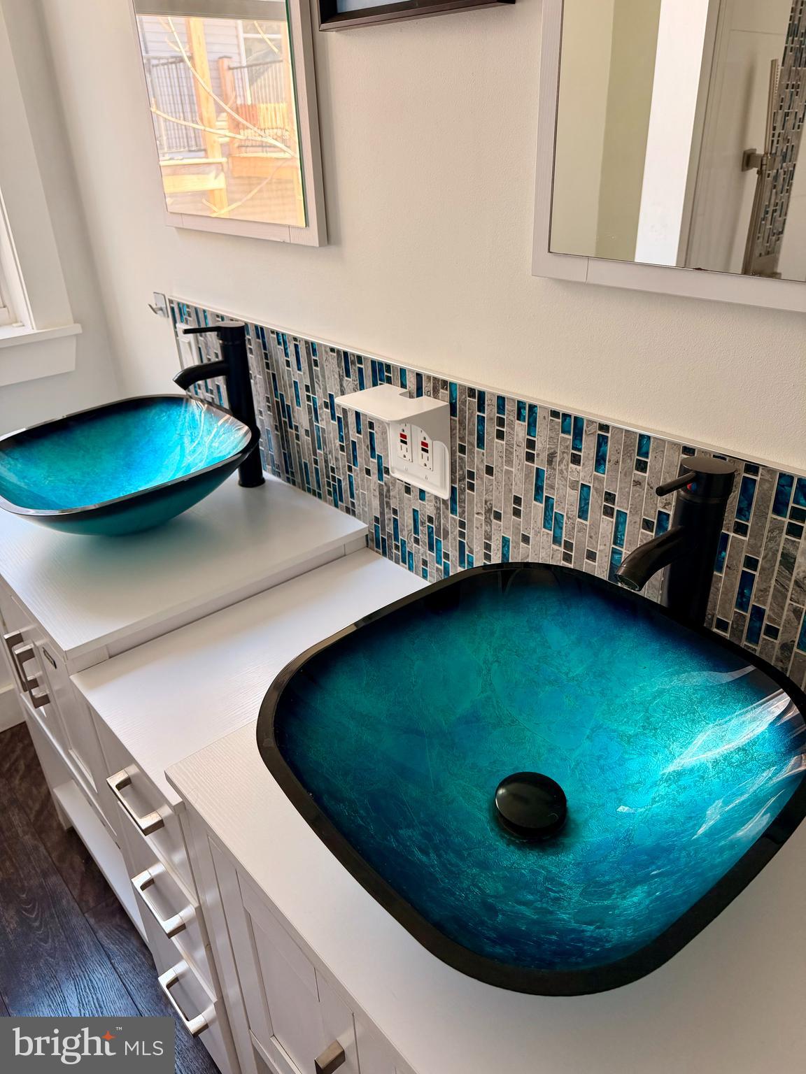 1944 Palethorp Street Philadelphia, PA 19122 - Photo 10 of 14 Double blue glass vessel sinks