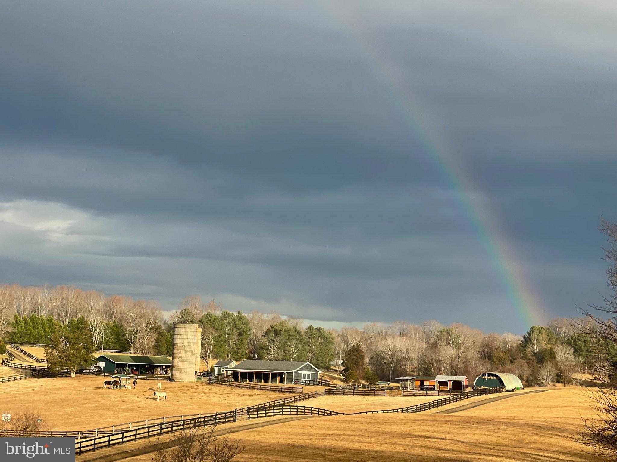 7747 Riverside Farm Road Marshall, VA 20115 - Photo 69 of 69 Serene farm under a vibrant rainbow.
