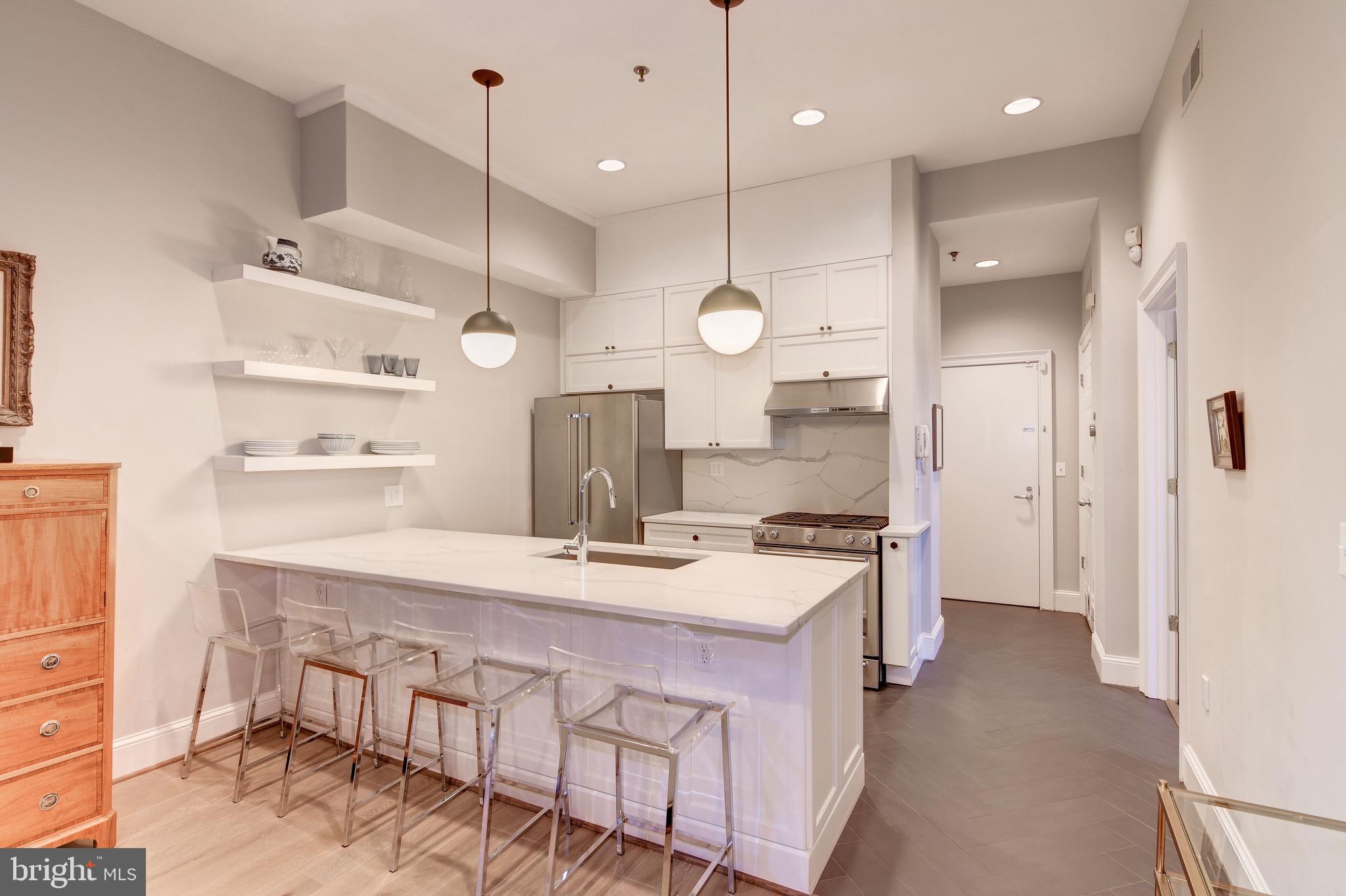 1408 Q Street Northwest, Unit 1 Washington, DC 20009 - Photo 3 of 20 Top of the line custom kitchen renovation