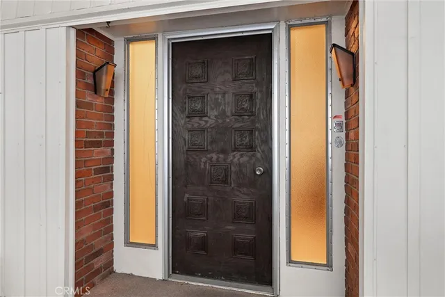 a view of front door