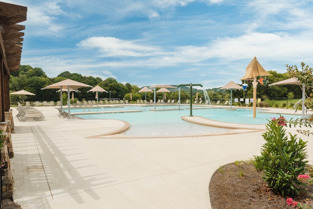 9016 Nestling Ridge College Grove, TN 37046 - Photo 3 of 30 a view of swimming pool with outdoor seating and plants