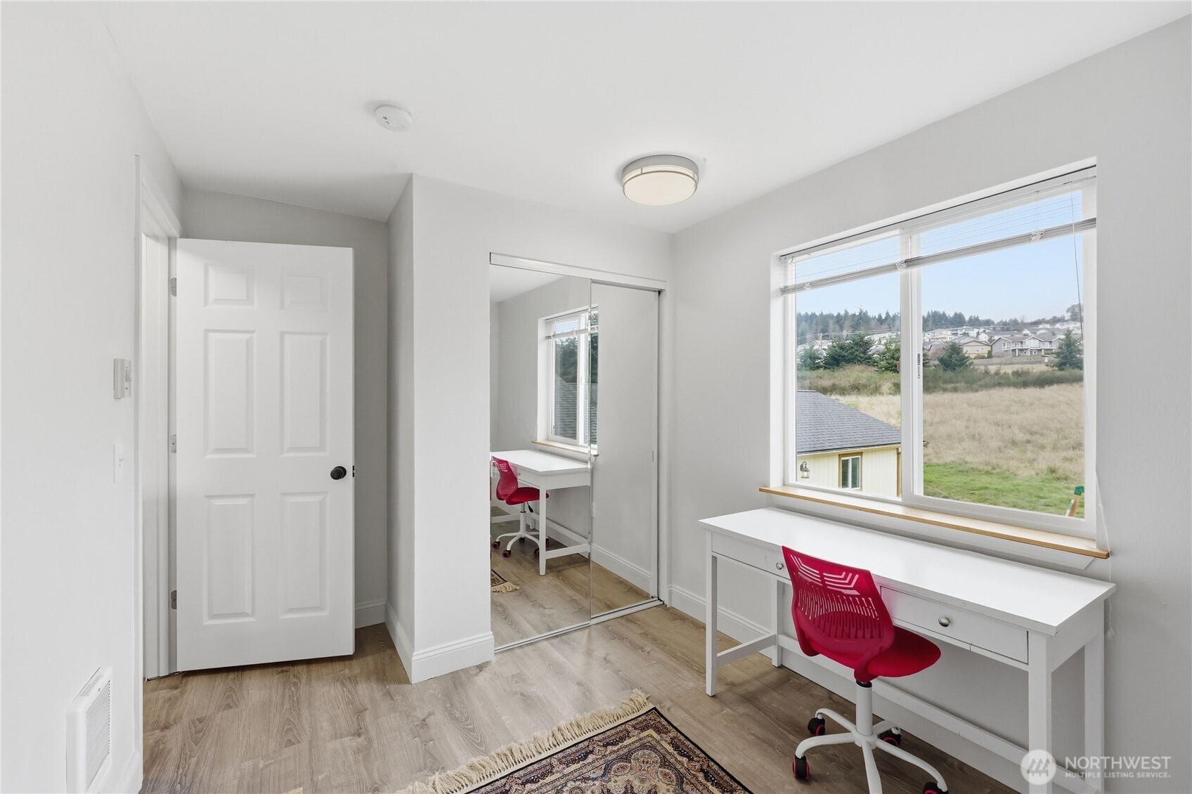 110 Alpine Loop Sequim, WA 98382 - Photo 19 of 36 a living room with furniture and a window