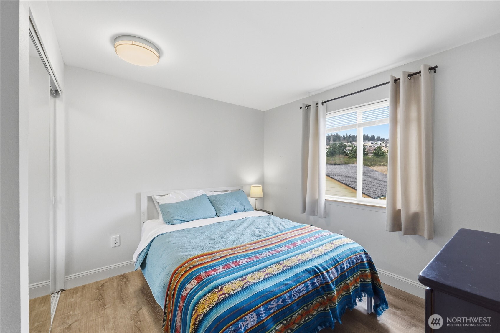 110 Alpine Loop Sequim, WA 98382 - Photo 20 of 36 a bedroom with a bed and a window