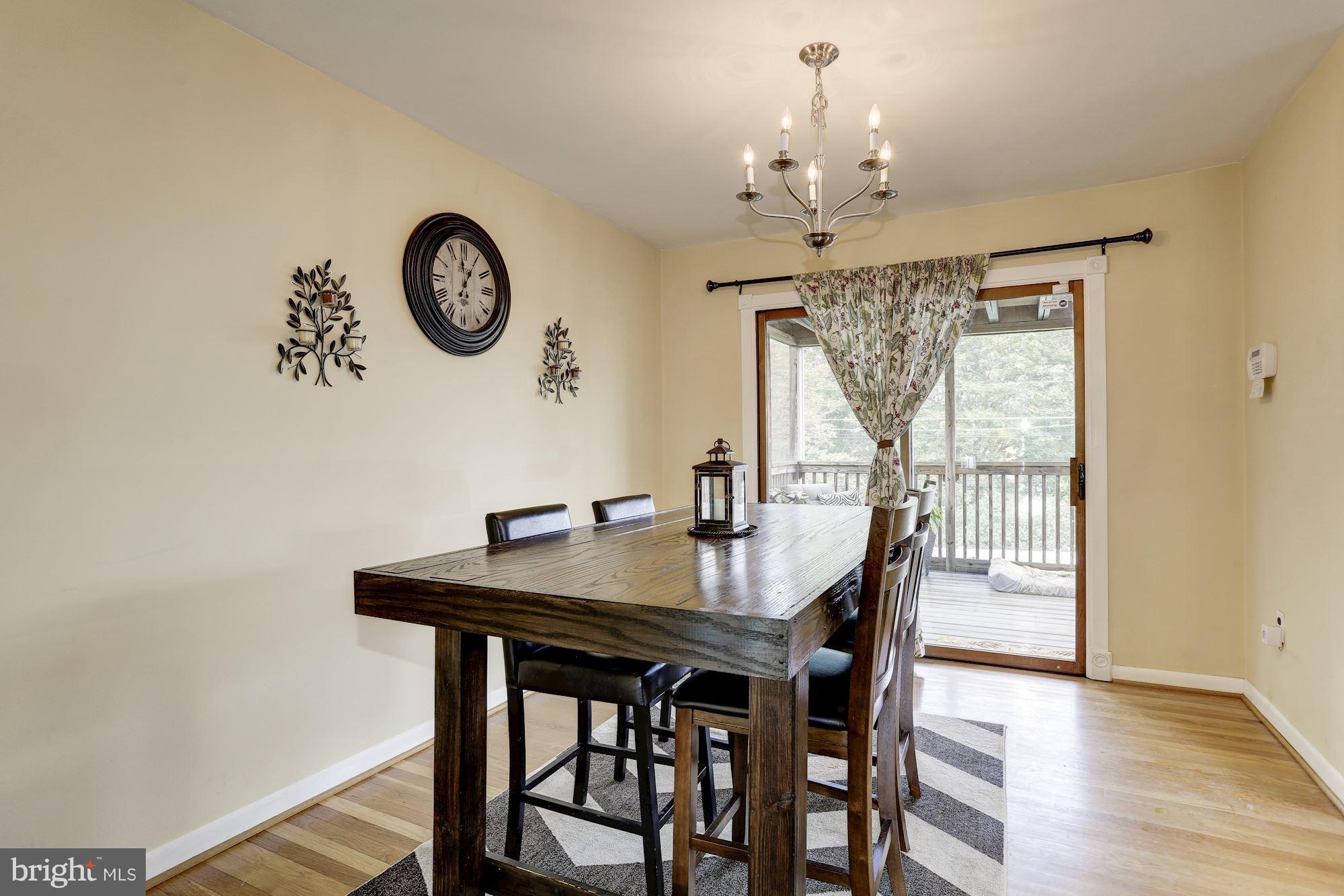 6134 Wheatland Road Baltimore, MD 21228 - Photo 5 of 30 a view of a dining room with furniture window and wooden floor