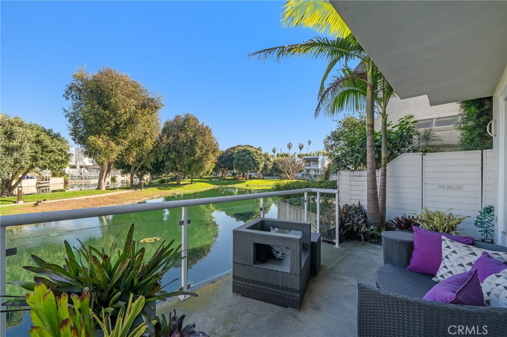 620 Harbor Street, Unit 6 Venice, CA 90291 - Photo 22 of 64 lagoon view patio from living room 1st floor