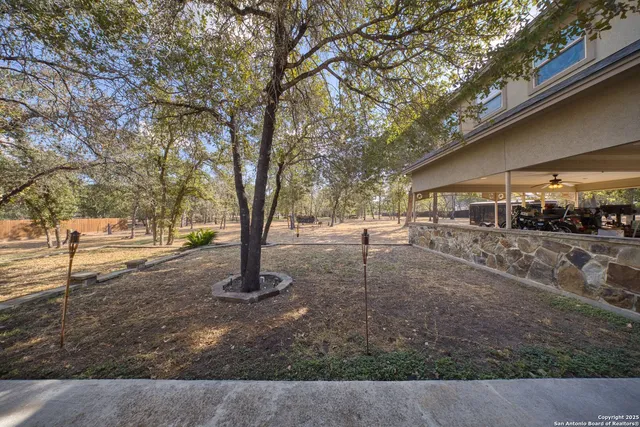 a view of outdoor space with deck and tree