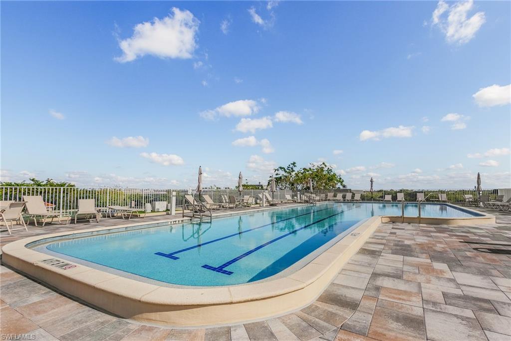 401 Bayfront Place, Unit 3405 Naples, FL 34102 - Photo 26 of 31 a view of a swimming pool with a terrace