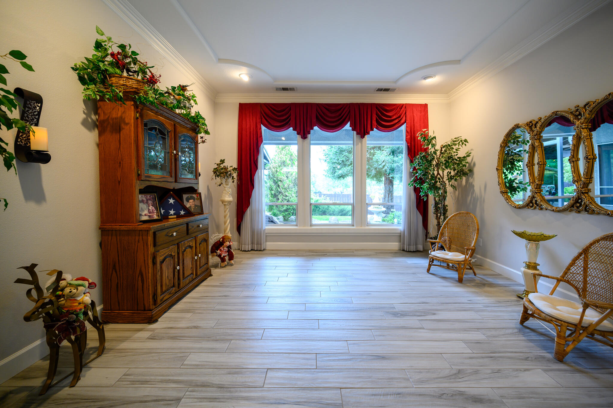 2071 Hope Lane Redding, CA 96003 - Photo 27 of 45 a living room with furniture window and wooden floor