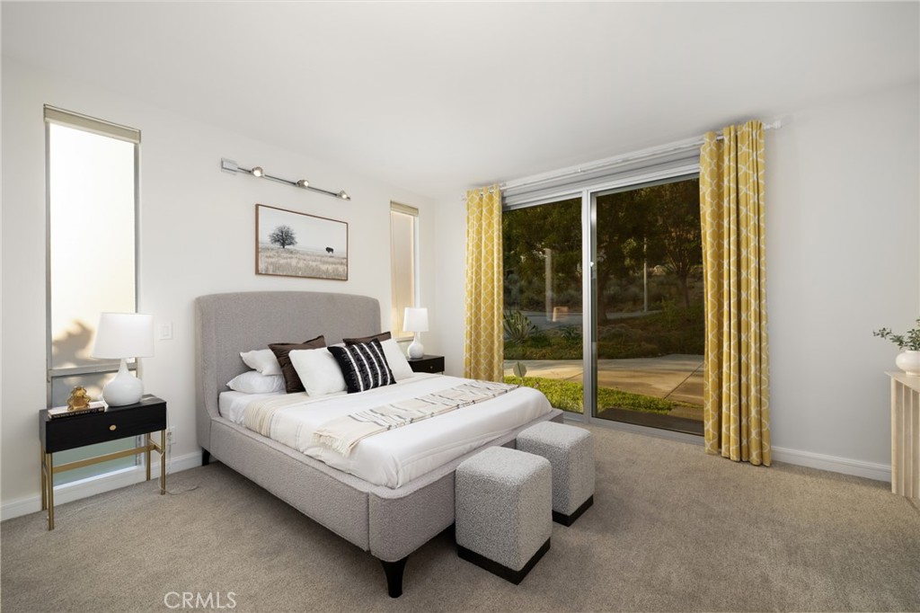 598 Camillo Road Sierra Madre, CA 91024 - Photo 43 of 75 a bedroom with a bed and a large window