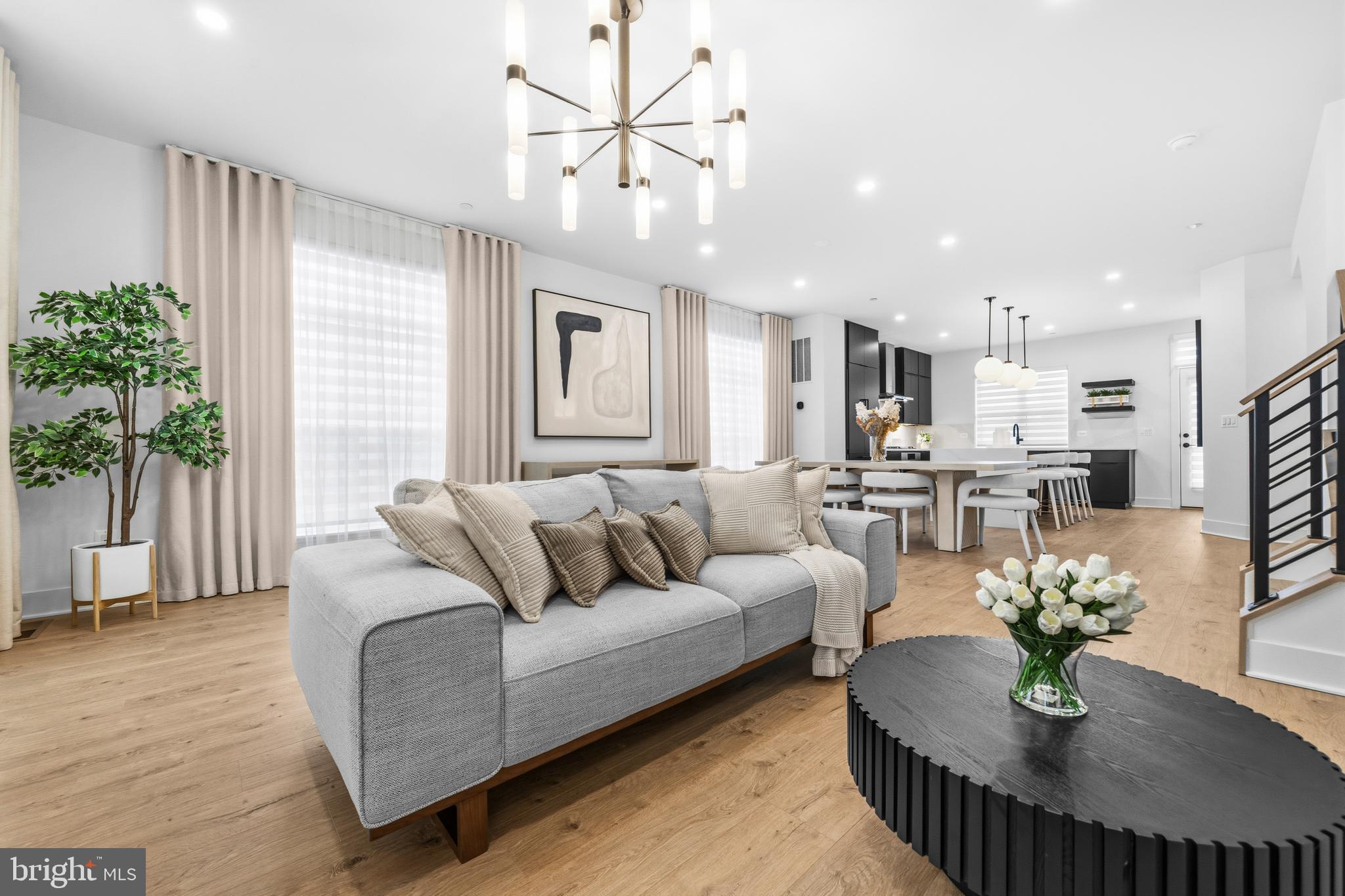 2040 Tysons Ridgeline Road Falls Church, VA 22043 - Photo 8 of 56 a living room with furniture kitchen and a potted plant