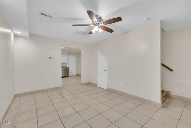 a view of an empty room