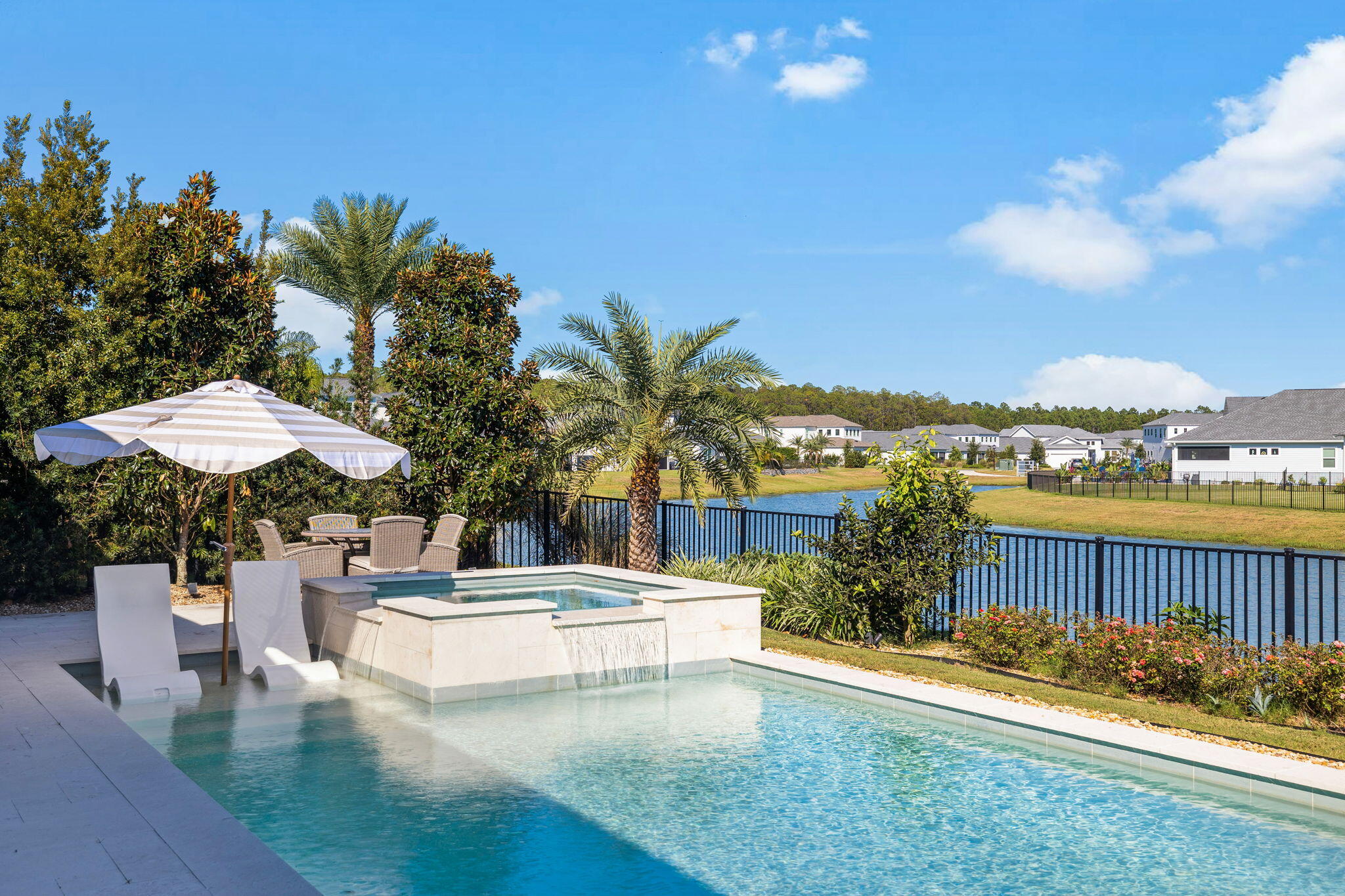 56 River Rise Way Inlet Beach Inlet Beach, FL 32461 - Photo 2 of 69 a view of a terrace with swimming pool and sitting area