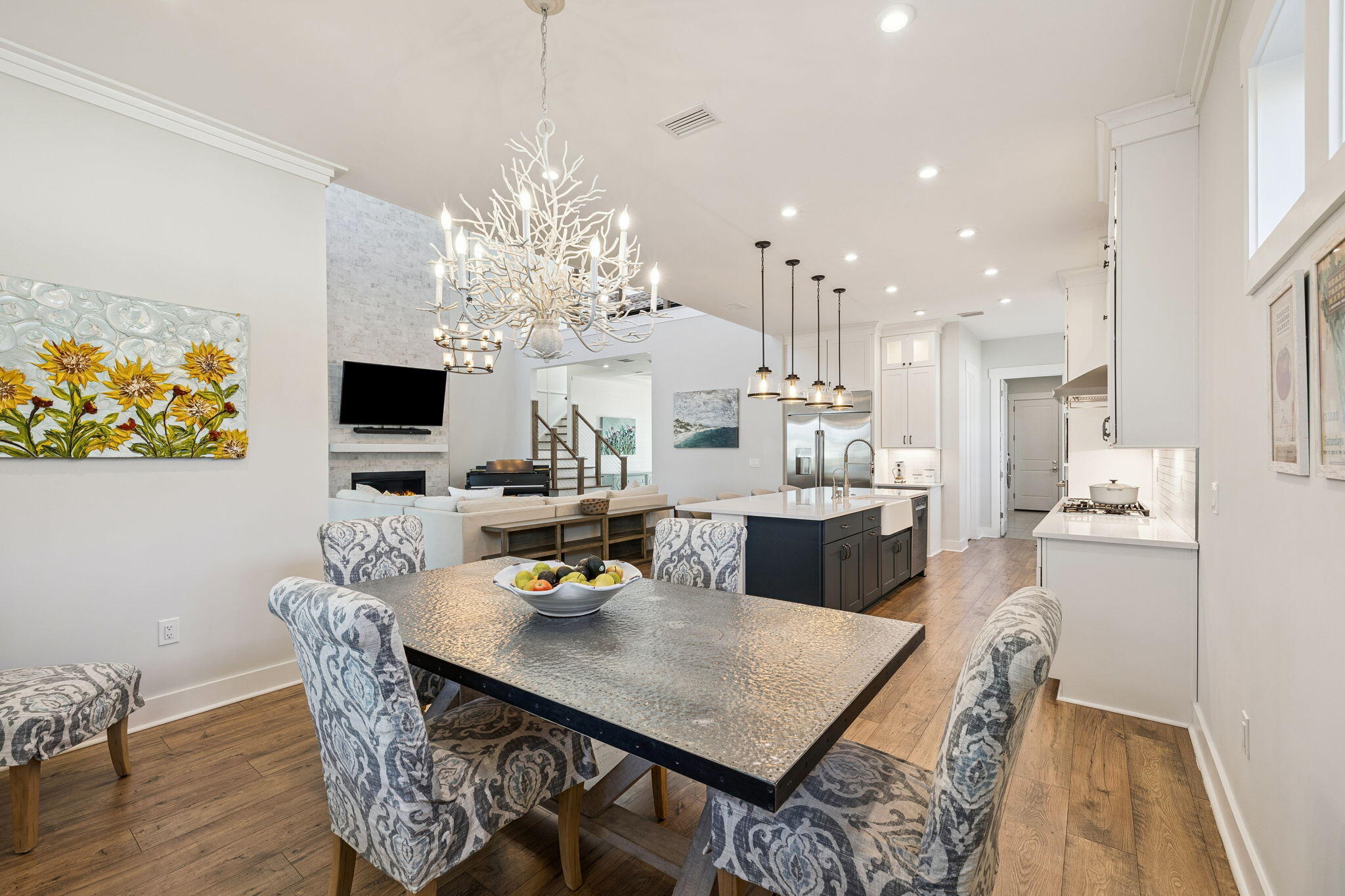 56 River Rise Way Inlet Beach Inlet Beach, FL 32461 - Photo 23 of 69 a view of a dining room with furniture and wooden floor