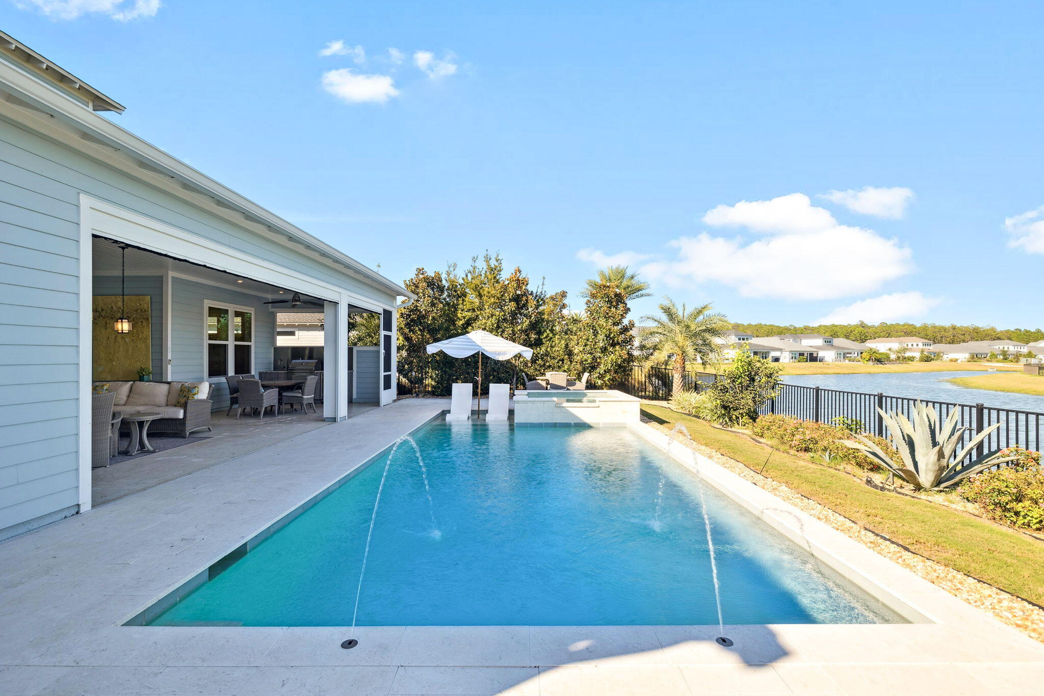 56 River Rise Way Inlet Beach Inlet Beach, FL 32461 - Photo 4 of 69 a view of a swimming pool with an outdoor seating