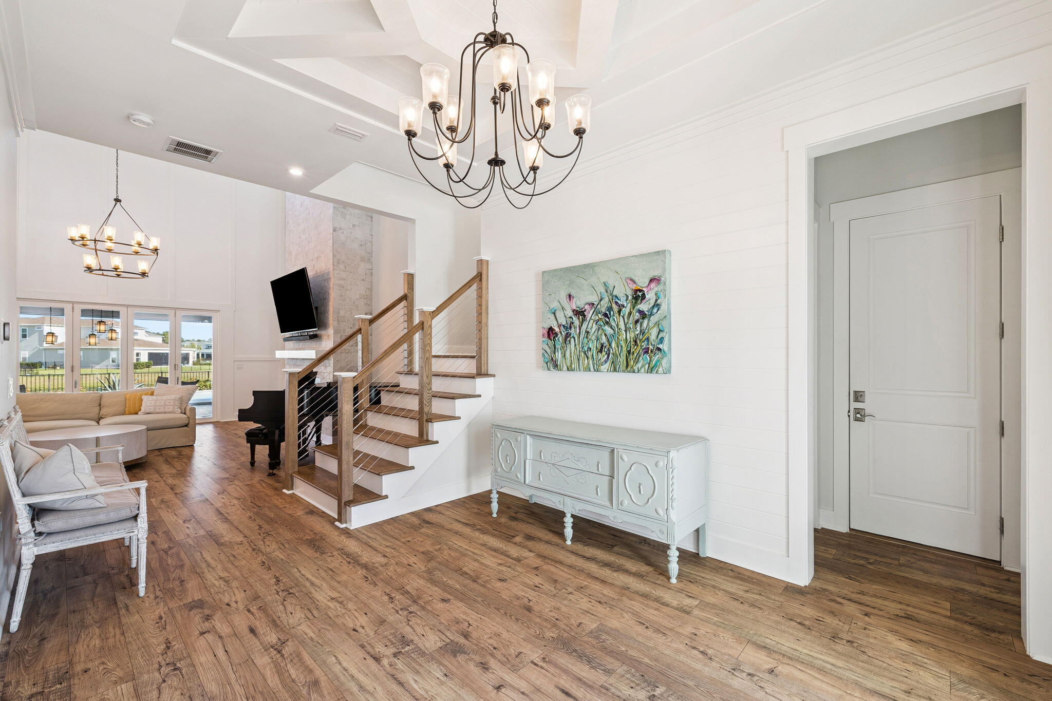 56 River Rise Way Inlet Beach Inlet Beach, FL 32461 - Photo 6 of 69 a view of entryway dining room and hall with wooden floor