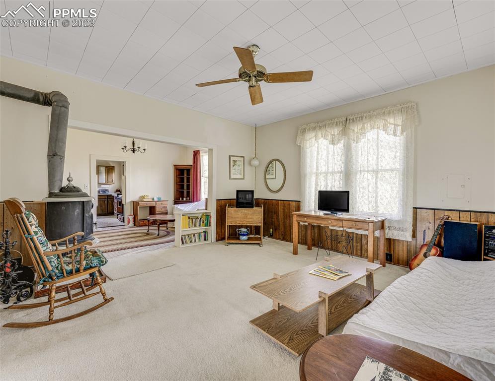 2 County Road 81 Victor, CO 80860 - Photo 10 of 28 a living room with furniture and a flat screen tv