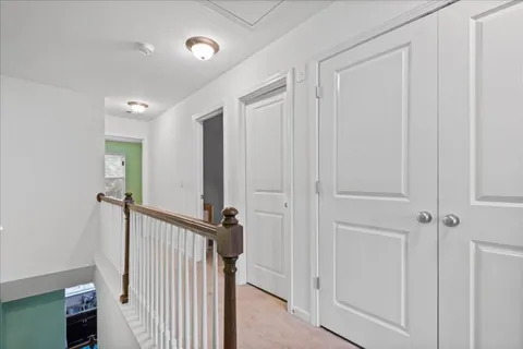 a view of a hallway with a hallway