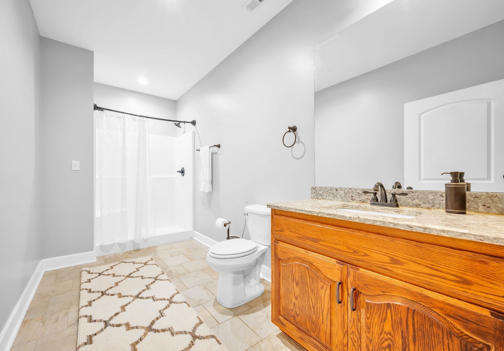 628 Hillview Road North Dickson, TN 37055 - Photo 43 of 54 FULL Guest Bathroom w/ Combo Tub/Shower Granite Countertop Upgrade