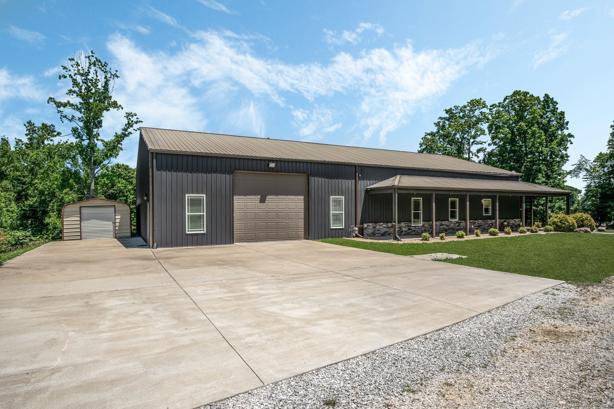 628 Hillview Road North Dickson, TN 37055 - Photo 8 of 54 CONCRETE Parking Pad + Gravel Driveway