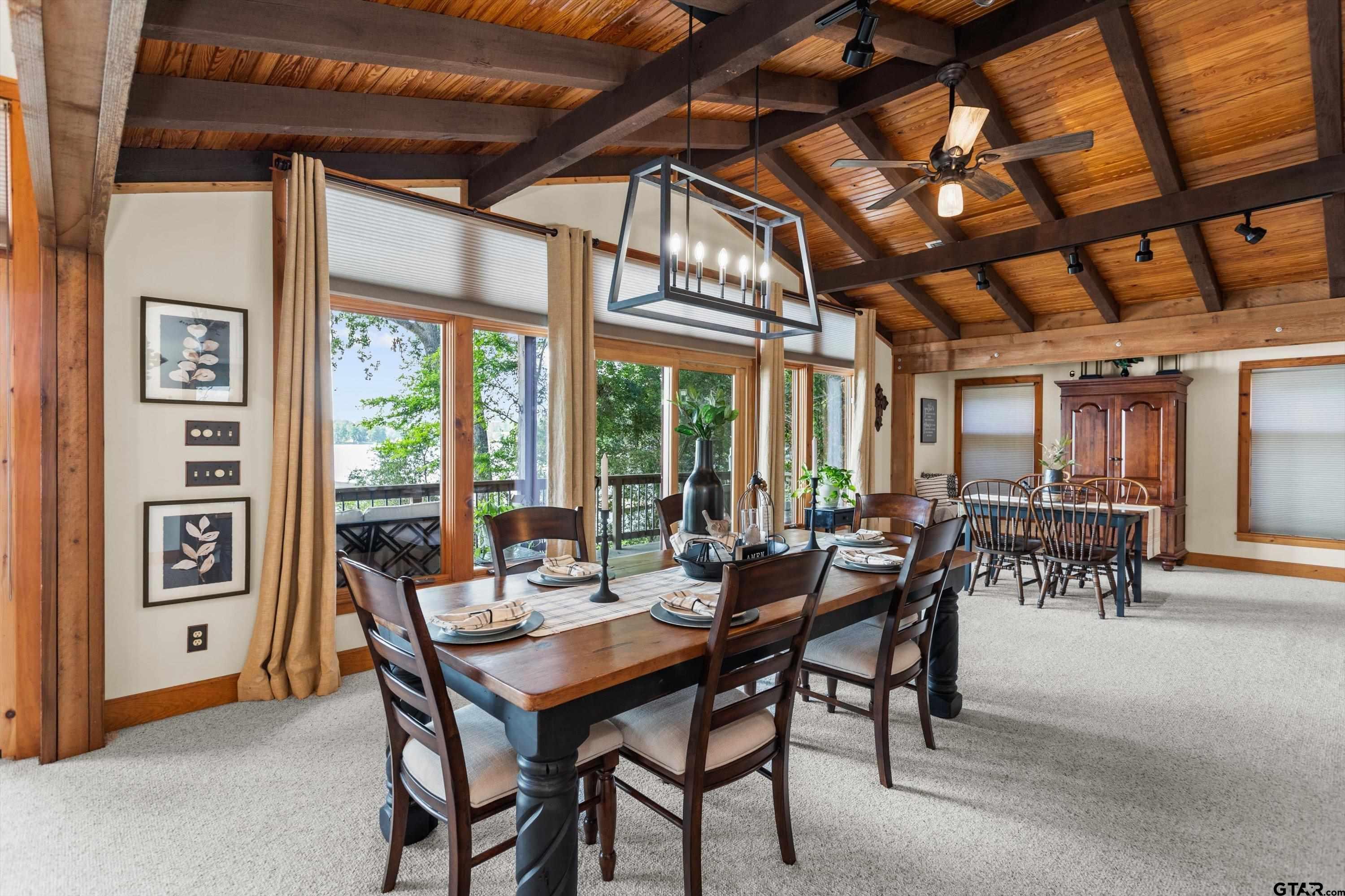 129 Tejas Trail Grapeland, TX 75844 - Photo 12 of 47 a view of a dining room with furniture window and outside view