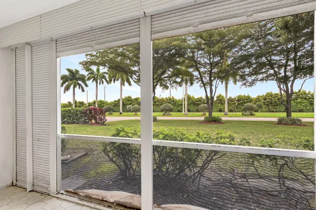 a view of a yard with an outdoor space