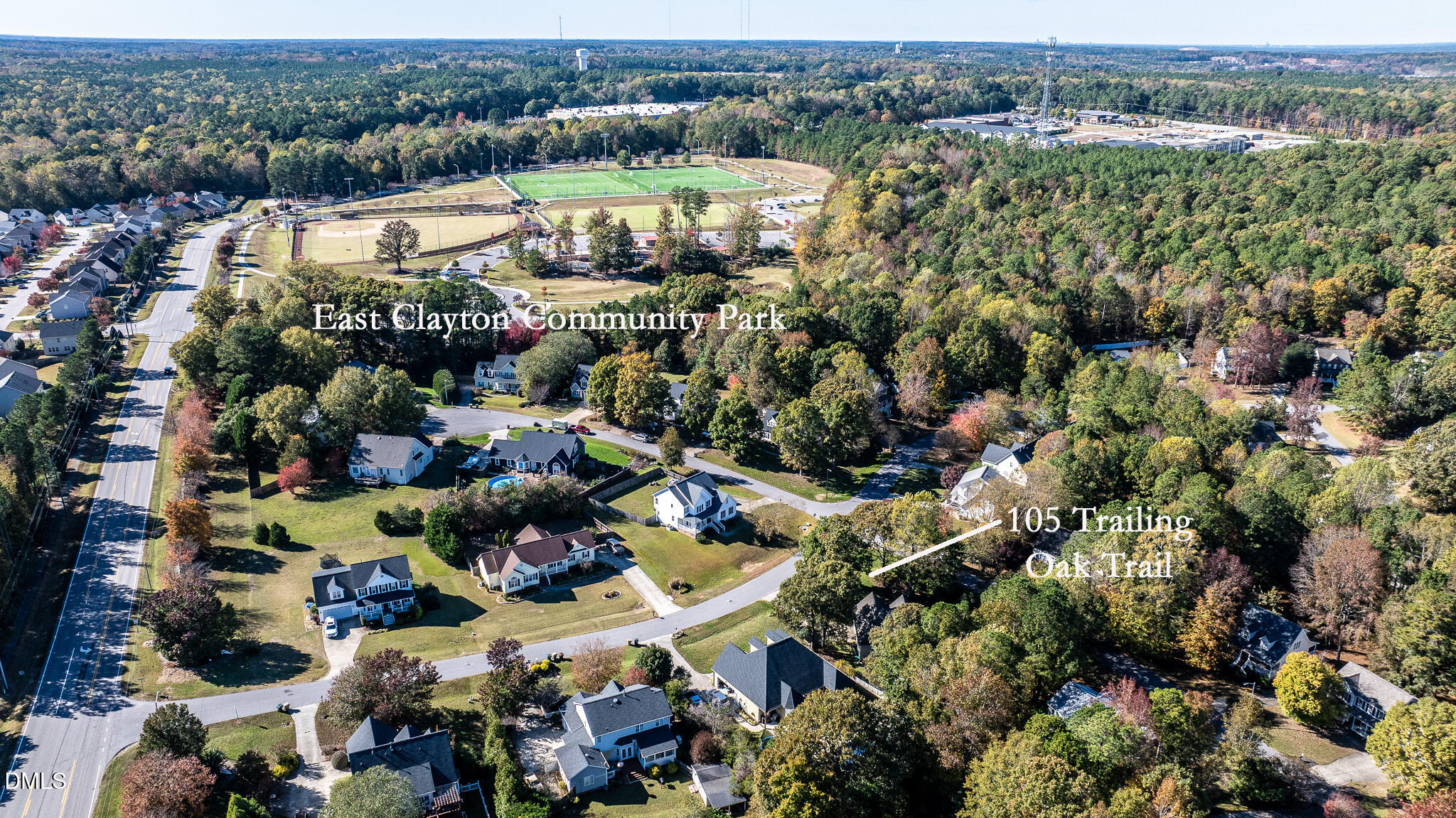105 Trailing Oak Trail Clayton, NC 27527 - Photo 56 of 61 an aerial view of multiple house