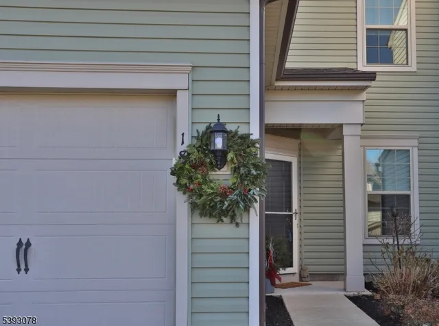 a potted plant in front of a house