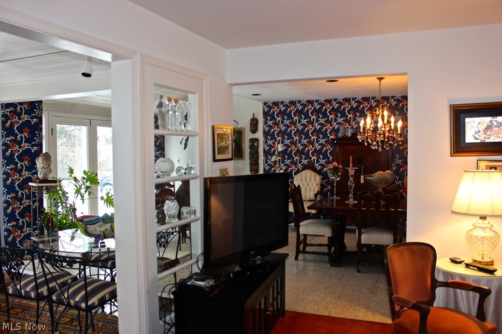 4110 Hadleigh Road Cleveland, OH 44118 - Photo 6 of 17 View from the living room into both the dining room and rear sun room.