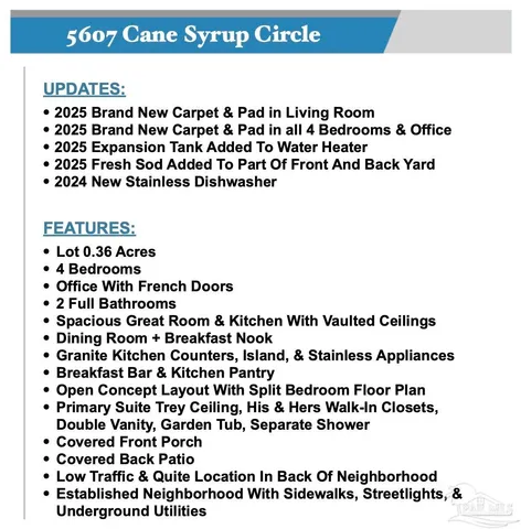 $355,000 | 5607 Cane Syrup Circle, Pace, FL 32571