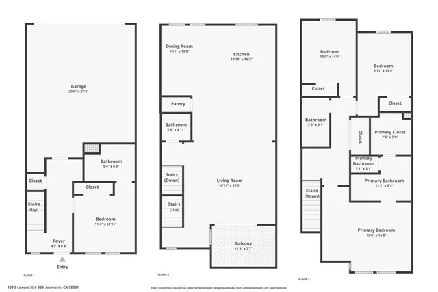 $6,100 | 109 South Laxore Street, Unit 303, Anaheim, CA 92804