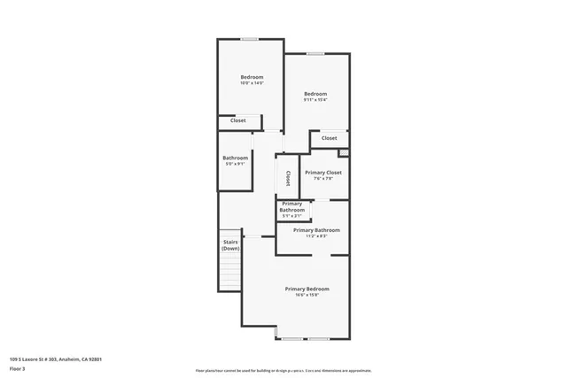 $6,100 | 109 South Laxore Street, Unit 303, Anaheim, CA 92804