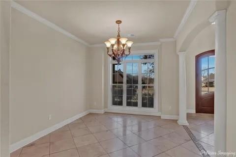 2805 Clearbrook Way Haughton, LA 71037 - Photo 5 of 33 a view of a chandelier in an empty room