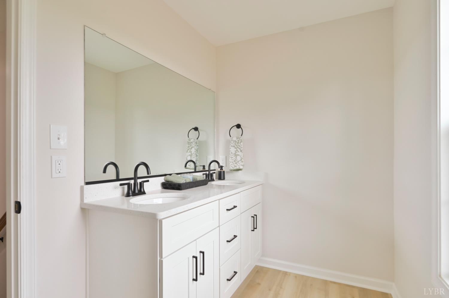 1833 Crockett Road Forest, VA 24551 - Photo 22 of 32 a bathroom with a sink and a mirror